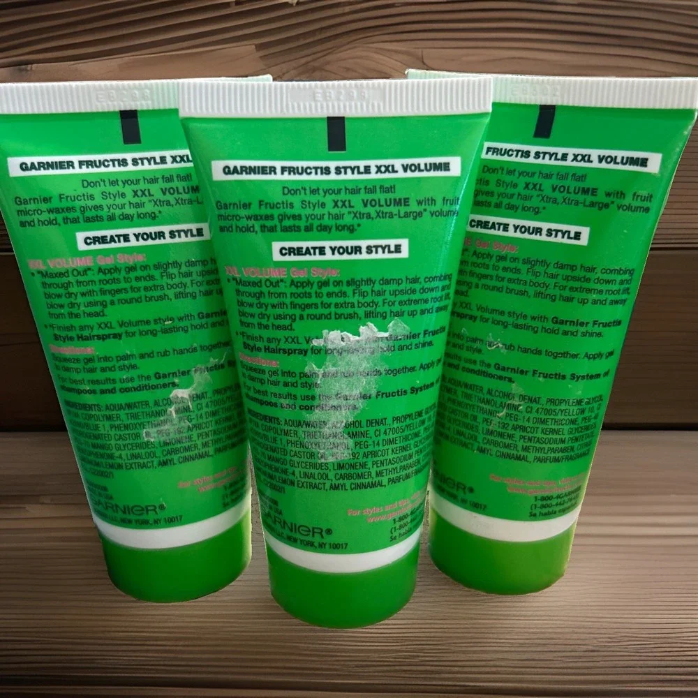 Garnier Fructis Style XXL Volume Weightless Gel Strong 1.7 Fl Oz LOT OF THREE